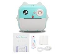 Appareil Photo pour Enfants à Impression Instantanée, Appareil Photo Numérique à Impression Thermique Multi-Zoom 24MP 1080P, Mini Appareil Photo d'impression Portable à écran 12