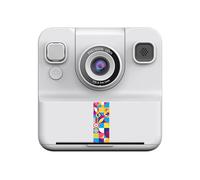 Appareil photo pour enfants avec objectif pivotant à 180 ° avec imprimante photo 2400 W Pixel Display lecteur de musique objectif selfie caméra pour aventures en plein air