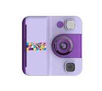 Appareil photo pour enfants avec objectif rabattable à 180° avec imprimante photo, affichage pixel 2400 W, lecteur de musique, caméra d'apprentissage interactive avec cadres photo