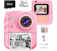 Appareil photo pour enfants de 3 à 8 ans ¿ Caméscope vidéo pour enfants avec jolie coque et carte SD de 32 Go pour filles et garçons (bleu)