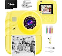 Appareil photo pour enfants de 3 à 8 ans ¿ Caméscope vidéo pour enfants avec jolie coque et carte SD de 32 Go pour filles et garçons (bleu)