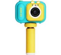 Appareil photo pour enfants S11, modèle haute - définition avec support, double objectif 48 mégapixels, carte mémoire 32 Go, couleur bleue