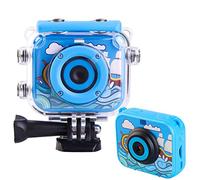 Appareil Photo Pourenfants Mini Caméra Caméra sous-Marine 1080P 30M, Curseur Fixe, Cadeau De Vacances pour Garçons Et Filles-Bleu
