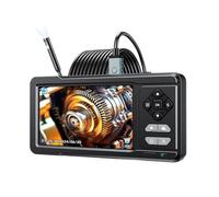 Appareil photo professionnel à fibre optique double écran cinq rotations à 180 ° flexible enquêter sur tuyau mural d'inspection électrique outil d'inspection