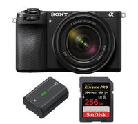Appareil photo sans miroir Sony a6700+objectif Sony E 18-135mm F 3.5-5.6 OSS+batterie Sony NP-FZ100+SanDisk 256Go Extreme Pro SDXC UHS-II U3 V90 300 Mo/s