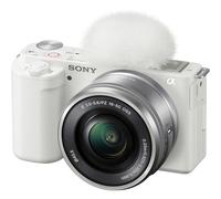 Appareil photo sans miroir Sony ZV-E10 avec objectif 16-50 mm (blanc)