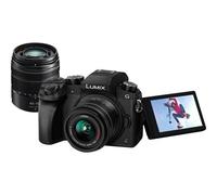 Appareil photo Système sans miroir Appareil photo numérique - sans miroir - 16.0 MP - Quatre tiers - 4K / 30 pi/s - 3x zoom optique objectifs 14-42 mm et 45-150 mm - Wi-Fi - noir