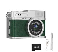 Appareil photo vintage de poche 38 mm Design compact Résolution vidéo 1080p Écran couleur Simple Système d'opération 4 boutons Caméra vintage