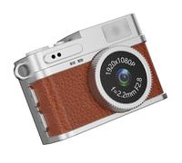 Appareil photo vintage de poche 38 mm Design compact Résolution vidéo 1080p Écran couleur Simple Système d'opération 4 boutons Caméra vintage