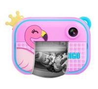 Appareil Photo Wifi pour Enfant avec Impression Instantanée Zoo Family Flamingo TechKidz Rose Rose G