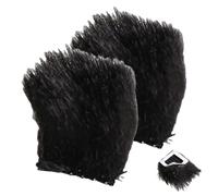 Appareil photo Wind Muffler - Couverture du bruit du vent, panneau extérieur extérieur | Kit d'accessoires d'enregistrement sonore, microphone compact pare-brise avec en fourrure douce pour