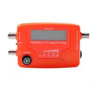 Appareil portable convivial pour localiser les signaux des satellites et des téléviseurs avec système d'alarme intégré