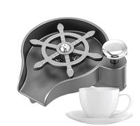 Appareil pour laver les verres d'évier | Nettoyeur de tasses de cuisine en acier inoxydable - Lave-vitre de nettoyage - Pour tasses à bouteilles de sport tasse verres à vin de café