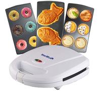 Appareil Pour Petits Beignets,Tartes Et Quiches,Machine A Taiyaki,3 En 1,Avec Plaque Amovible,220-240 V Ca,50/60 Hz,700-800 W,Blanc