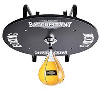 Appareil Professionnel Speedball Kit de plate-forme avec roulement Noir et Cuir Punching Ball Medium Jaune/Boîte pour montage mural