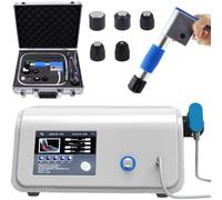 Appareil thérapie par ondes choc extracorporelles, traitement dysfonction érectile, soulageant douleur grâce à 5 têtes massage, pour muscles, genoux, dos, articulations et coudes.,White