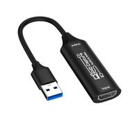 Appareil vidéo en métal avec entrée 4K en sortie 1080p USB3 pour streams en direct et consoles/téléphones, appareils de streaming de jeu