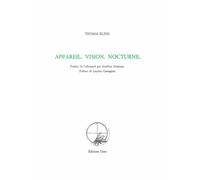 Appareil. vision. nocturne - Thomas Kling - Unes Eds - broché - Poésie