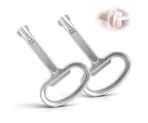 appareillage universelle de 6 mm - Clé robuste en forme de S en alliage de zinc, légère et mobile, pour armoires de commande, compteurs d'eau et de gaz, armoires Rittal et appareils électriques