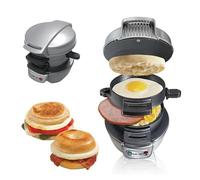 Appareils à Sandwiches, Grill Sandwich/Hamburger, Avec Compte à Rebours Numérique, Lave-vaisselle, Parfait Pour Les Hamburgers, Collations, Petit-déjeuner Rapide (Gris)