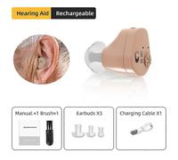Appareils auditifs Amplificateur de son rechargeable Appareil auditif pour la surdité Derrière l'oreille
