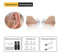 Appareils auditifs Amplificateur de son rechargeable Appareil auditif pour la surdité Derrière l'oreille