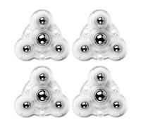 Appareils auto-adhésifs - Lot de 4 rouleaux adhésifs pour appareils | Poulie adhésive, pivotante à 4 boules, roulettes rotatives à 360 degrés pour appareils de cuisine
