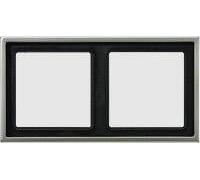 Appareils de commutation à cadre de Recouvrement en Aluminium/acier/chrome de Jung - AL2982