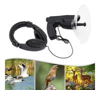 Appareils D'Écoute des Oiseaux, D'Écoute De 100 Mètres, Microphone Directionnel Parabolique, Monoculaire avec Grossissement 8X, avec Écouteurs, L'Observation Oiseaux Animaux Appareil