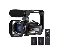 Appareils Photo Numériques, Caméra 4K Vlogging 6 0fps Ultra HD Caméra vidéo numérique Dv Caméscope 4 8mp 16x Zoom Rotatif à 3 Pouces LCD Écran Tactile WiFi Ivre Vision Nocturne