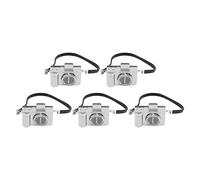 Appareils Photo numériques rétro Miniatures pour Maison de poupée, Petits Jouets en Plastique pour créer des Mini Mondes Uniques [décor de Maison de poupée] (Argent)