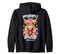 Apparemment, j'ai une attitude, qui savait ? Funny Girl Toddler Sweat à Capuche