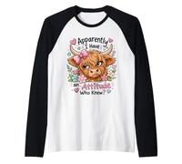 Apparemment, J'Ai Une Attitude Qui savait la Ferme des Vaches des Highlands Manche Raglan