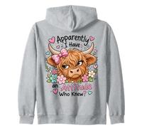 Apparemment, J'Ai Une Attitude Qui savait la Ferme des Vaches des Highlands Sweat à Capuche
