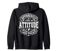 Apparemment, J'Ai Une Attitude Qui savait Le Dicton Sarcastique Sweat à Capuche