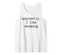 Apparemment, J'aime Nager, Maman, Papa, sœur, frère, Fan Débardeur