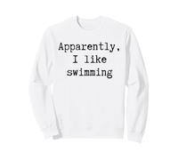 Apparemment, J'aime Nager, Maman, Papa, sœur, frère, Fan Sweatshirt