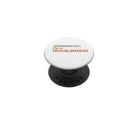 Apparemment, Je suis Un fauteur de Troubles Sarcastique et drôle PopSockets PopGrip Adhésif