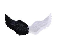 Apparences de scène d'ange pour fêtes et carnaval - Rêves éveillent la vie avec décorations magiques plumes pour fêtes (F, 80 x 40 cm)