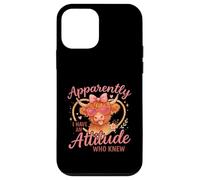 Apparently I Have an Attitude Funny Highland Cow Coque pour iPhone 12 Mini