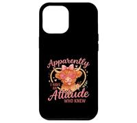 Apparently I Have an Attitude Funny Highland Cow Coque pour iPhone 12 Pro Max