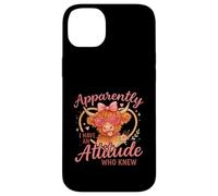 Apparently I Have an Attitude Funny Highland Cow Coque pour iPhone 14 Plus