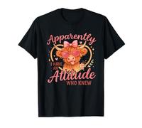 Apparently I Have an Attitude Funny Highland Cow T-Shirt