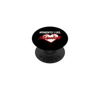 Apparently I Like Baseball Sport Baseball Lover Baseball Mom PopSockets PopGrip Adhésif