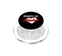 Apparently I Like Baseball Sport Baseball Lover Baseball Mom PopSockets PopGrip pour MagSafe
