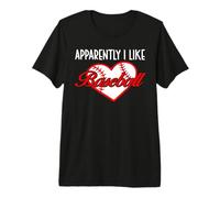 Apparently I Like Baseball Sport Baseball Lover Baseball Mom T-Shirt Haut de Gamme