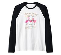 Apparently We're Trouble When We are Together Flamingo Manche Raglan