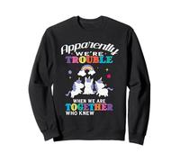 Apparently We're Trouble When We are Together Funny Unicorn Sweatshirt
