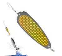 Appât à la cuillère - Appâts de torpille Cuillères à effet réaliste, Appâts à cuillère à appât résistance aux chocs, Cuillères durables avec revêtement pailleté pour rivières lacs marins