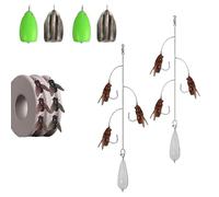 Appât à mouche - Exches portables pour eaux douces - Portable réaliste multi-hameçon outils pour attirer les poissons pour taureaux eaux salées et douces lac rivière étang Torrente